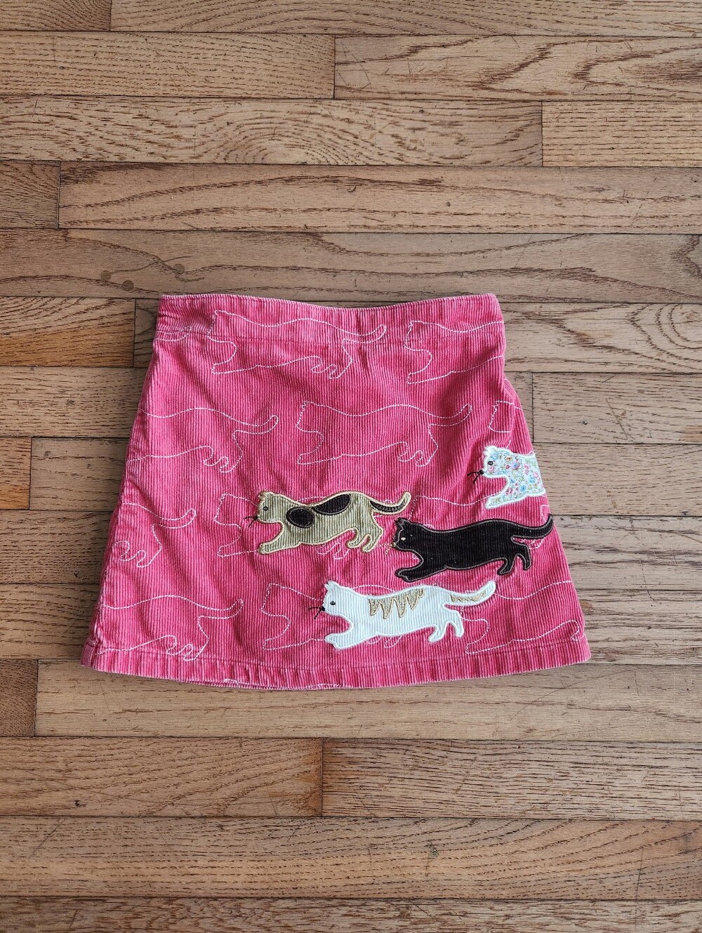 Girls LANDS' END Cat Corduroy Skirt Size 5